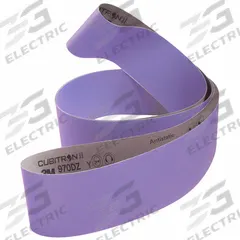 3M CUBITRON II Sanding Belt: 4 in W x 90 1/2 in L, Ceramic, 80 Grit, Y Wt Cloth Backing, 25 PK (MPN 970DZ). Key specifications — Series: 970DZ; Brand: 3M CUBITRON II.