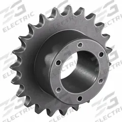 TRITAN Bushed Roller Chain Sprocket: For 60 Chain, 23 Teeth, 5.508 in Pitch Dia, 5.91 in Outside Dia (MPN 60SDS23H). Key specifications — Brand: TRITAN; Required Bushing Series: SDS.