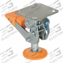 APPROVED VENDOR Floor Lock: For 6 in Wheel Dia, 6 9/16 in Floor Lock Retracted Ht, Steel (MPN FL-LKH-6). Key specifications — Brand: APPROVED VENDOR.