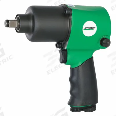 SPEEDAIRE Air Impact Wrench: Full-Size, 1/2 in Drive, Pistol-Grip, Square, Std - Pistol-Grip Air-Powered Impact Wrenches with Standard Anvils