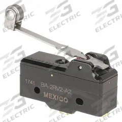 HONEYWELL Snap Action Switch: Roller Lever Actuator, 1NO/1NC, Screw (MPN BA-2RV2-A2). Key specifications — AC Contact Rating: 20 A @ 125 to 480 V; Electrical Connection: Screw; Series: BA; Brand: HONEYWELL.