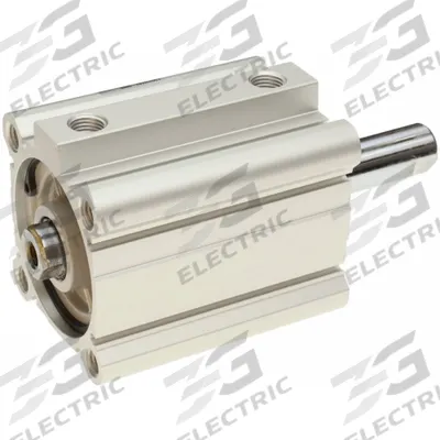 SMC Compact Cylinder: 100 mm Bore Dia, 15 mm Stroke Lg, Tapped Hole Mounting - Basic Mount Compact Cylinders
