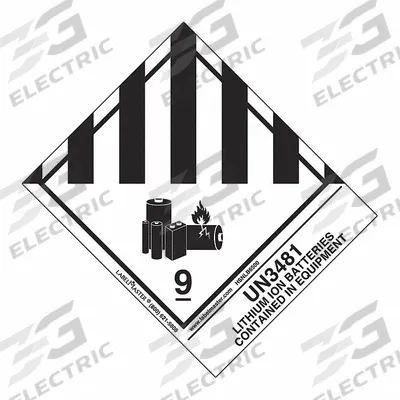 LABELMASTER Lithium Ion Battery,Package Quantity 500: 4 3/4 in x 3 15/16 in, Paper - Class 9: Miscellaneous Hazardous Materials