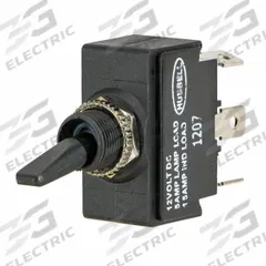 HUBBELL WIRING DEVICE-KELLEMS Marine Toggle Switch: 3 Position, 6 Connections, DPDT, MARINE Series (MPN M223JSP). Key specifications — Switch Function Configuration: On/Off/On; Brand: HUBBELL WIRING DEVICE-KELLEMS; Series: MARINE.
