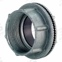 LEVITON Conduit Hub: 2 in Trade Size, 1 9/16 in Overall Lg, Zinc, Insulated (MPN HUB-200). Key specifications — Insulated: Yes; Thread Size: 2"-11; Thread Type: IMC; Brand: LEVITON.
