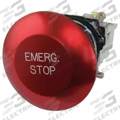 EATON Mushroom Head Push Button: Non-Illuminated, Mushroom Head Profile, Metallic, 30 mm, 1NC (MPN 10250T29). Key specifications — Brand: EATON; Action: Momentary; Series: 10250T; Push Button Material Type: Metallic.