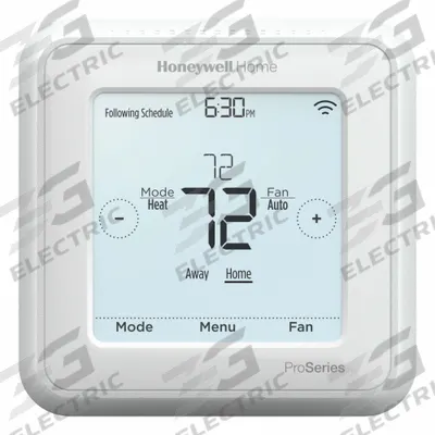 RESIDEO Low Voltage Thermostat: Heat and Cool, White, 5-1-1/5-2/7-Day - Residential/Light Commercial Thermostats
