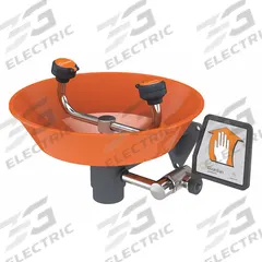GUARDIAN EQUIPMENT Plumbed Eyewash: Std, Wall Mnt, Eyes Coverage, Uncovered, Plastic Bowl (MPN G1814P). Key specifications — attr474381: Push Plate; attr474383: GUARDIAN EQUIPMENT.