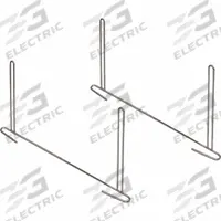 BUYERS PRODUCTS Anti-Sail Brackets: Steel, 25 1/8 in Overall Wd, 9 1/2 in Overall Ht, 1 PR (MPN B2418ASBCPKGD). Key specifications — Brand: BUYERS PRODUCTS; Material: Steel.