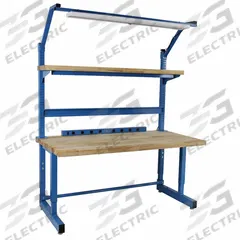 BENCHPRO Workbenches: Adj Ht, Laminate, 72 in x 30 in, 5,000 lb Overall Load Capacity, Blue (MPN DDC-6). Key specifications — Brand: BENCHPRO; Height Adjustability: Adjustable Height.