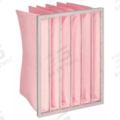 GRAINGER Pocket Air Filter: 24 in x 20 in x 12 in, MERV 13, Pink, Synthetic - MERV 13 Pocket Air Filters