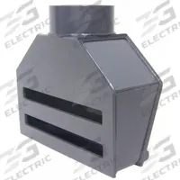 Intake Fume Hood: PVC, For 4 in Duct Dia, 12 in Overall Lg, 4 1/2 in Inlet Dia, 1/2 in Drain Size (MPN PVCHS112). Key specifications — Brand: PLASTIC SUPPLY; Number of Intake Slots: 2.