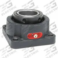 MOLINE BEARING Flange Bearing: Spherical Roller, 2 in Bore, Cast Iron, Set Screws, 5 1/4 in Lg (MPN 19111200). Key specifications — Bore Type: Cylindrical; Brand: MOLINE BEARING; Lubricant Material: Lithium Complex Grease; Mounting Bolt Size: 1/2 in; System of Measurement: Inch.