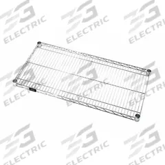 QUANTUM STORAGE SYSTEMS Metal Shelving: 48 in x 24 in, 1 Shelves, Split Sleeve, 800 lb Load Capacity (MPN 2448C). Key specifications — Recommended Environment: Dry; Material: Steel; Brand: QUANTUM STORAGE SYSTEMS; Color: Silver; Finish: Chrome.