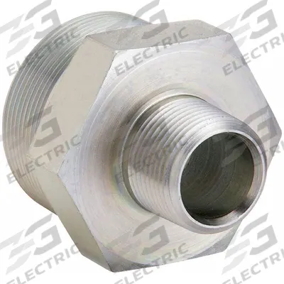 PARKER Metal Pipe Straight: 1 1/4 in x 1 in, Male NPT Threaded x Male NPT Threaded - Threaded High-Pressure Pipe Fittings