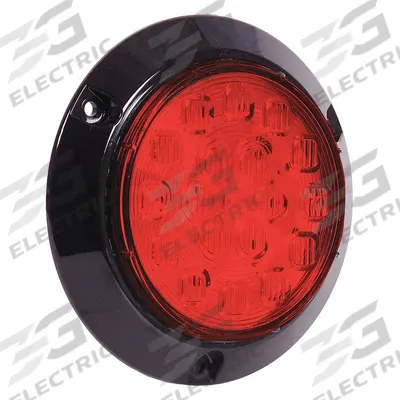 MAXXIMA Stop/Turn/Tail Light: LED, Stop Light, Red, Round, 5 1/2 in Overall Dia - Stop Lights