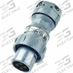 HUBBELL Pin and Sleeve Plug: Gray, 250V DC/600V AC, Single Phase, 30 A, 2 Pole, 3 Wire (MPN VP3385). Key specifications — Brand: HUBBELL.