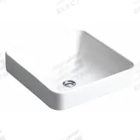 KOHLER Bathroom Sink: White, Vitreous China, 16 1/4 in Overall Lg, 16 1/4 in Overall Wd, Vox® (MPN K-2661-0). Key specifications — Brand: KOHLER; Color: White; Sink Material: Vitreous China.