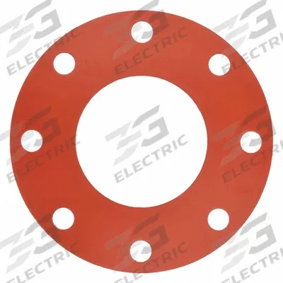 APPROVED VENDOR Full Face Flange Gasket: Class 150, Silicone, For 5 in Pipe, 1/8 in Thick - Silicone Full-Face Gaskets