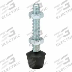 DE-STA-CO Flat Tip Spindle: Neoprene Tip, 1/4"-20, 2 1/8 in Lg, 2 1/8 in Thread Lg (MPN 215208). Key specifications — Brand: DE-STA-CO; Material: Neoprene; Thread Size: 1/4"-20; Includes: Jam Nuts; Spindle Construction: Neoprene Tip.