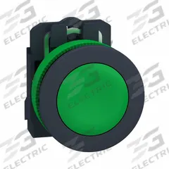 SCHNEIDER Flush Push Button Operator: Non-Illuminated, Flush Profile, Non-Metallic, 30 mm, 1NO (MPN XB5FA31). Key specifications — Brand: SCHNEIDER; Action: Momentary; Series: XB5; Push Button Material Type: Non-Metallic.