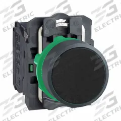 SCHNEIDER Flush Push Button Operator: Non-Illuminated, Flush Profile, Non-Metallic, 22 mm, 1NO (MPN XB5AA21). Key specifications — Brand: SCHNEIDER; Action: Momentary; Series: XB5; Push Button Material Type: Non-Metallic.