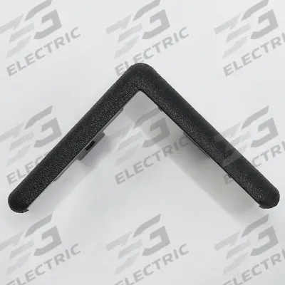 ACROVYN End Cap: End Cap, PETG, Black, 3 in Leg Wd, 1/4 in Overall Ht, For 135° Angle - PETG Clip-On Corner Guard Caps