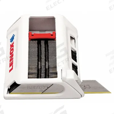 LENOX Utility Blade: 2 3/8 in Blade Lg, 3/4 in Blade Wd, 0.024 in Blade Thick - Straight-Edge Standard-Tip Replacement Utility Blades