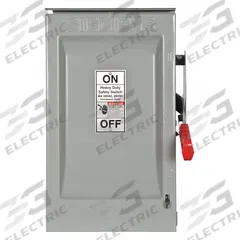 SIEMENS Safety Switch: Fusible, 60 A, Single Phase, 240V AC, Galvanized Steel, Indoor/Outdoor (MPN HF222NR). Key specifications — Brand: SIEMENS.