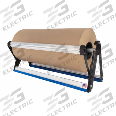ENCORE PACKAGING Kraft Paper Dispenser: Mounted, For 18 in Roll Wd, 24 in Overall Wd, 1 Rolls - Single-Roll Paper Dispensers