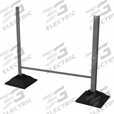TRI-ARC Platform Support Leg: 1.7 ft Overall Ht, 36 in Overall Wd, 500 lb Load Capacity - Rooftop Leg Kits