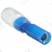 VELVAC Wire Disconnect: Female Socket, Blue, Nylon with Heat Shrink (MPN 30379). Key specifications — Brand: VELVAC; Manufacturer Part Number: 30379; Disconnect Style: Bullet Disconnect; Termination Style: Crimp; Seam Style: Brazed; Terminal Type: Socket; Terminal Types: Female Socket; Waterproof: Yes.