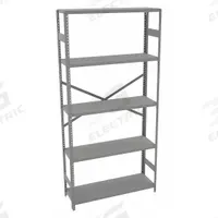 TENNSCO Metal Shelving: Standalone, Light-Duty, 36 in x 12 in, 72 in Overall Ht, 5 Shelves (MPN ESP-1236). Key specifications — Frame Material: Steel; Shelving Material: Steel; Assembled: Unassembled; Color: Medium Gray; Brand: TENNSCO.