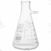 GLOBE SCIENTIFIC Filtering Flask: 500 mL, Colorless, Round, A, 7 Compatible with Stopper Size (MPN 8450500). Key specifications — Shape: Round; Body Color: Colorless; Brand: GLOBE SCIENTIFIC; Compatible with Stopper Size: 7; USP Specification: Type I.