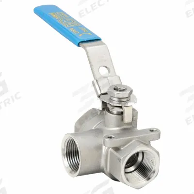 APPROVED VENDOR Manual Three-Way Ball Valve: 3/4 in, 316 Stainless Steel, L Flow - L-Port Stainless Steel Ball Valves
