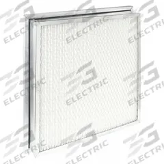 GRAINGER Minipleat Air Filter: 24 in x 24 in x 4 in, Fiberglass, Metal, Single Header, MERV 13 (MPN 2GFK9). Key specifications — Brand: GRAINGER; Frame or Header Material: Metal; Media Material: Fiberglass.