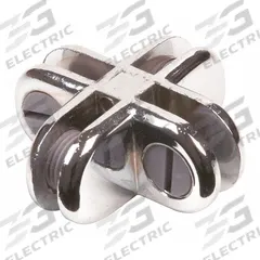 ECONOCO Glass Binning Connector 4 Way: 2 in Overall Ht, 1/2 in Overall Wd, 2 in Overall Dp, Plastic (MPN CON/4). Key specifications — Connector Type: 4-Way; Material: Plastic; Includes: Tightening Screws; Brand: ECONOCO.
