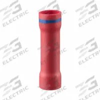 PANDUIT Butt Splice Connector: Red, Vinyl, For Wire Size 16 AWG – 8 AWG, 600 V, Pack Qty 25 (MPN ESV8-ESV14-Q). Key specifications — Brand: PANDUIT.