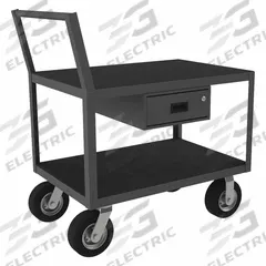 APPROVED VENDOR Metal Shelf Cart: 1,200 lb, 55 in L x 31 in W x 56 in H Overall Dim, Flush Lip (MPN LDO-243641-2-1DR-8SPN-95). Key specifications — Caster/Wheel Configuration: (2) Swivel; Brand: APPROVED VENDOR.