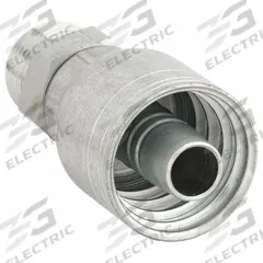 AEROQUIP Hydraulic Crimp Fitting: Steel x Steel, Straight, -6 For Hose Dash Size, Male x Genderless (MPN 1AA6MR6). Key specifications — Fitting Gender: Male x Genderless; Fitting Connection Type: ORS x Crimp; For Hose Dash Size: -6; Thread Size: 11/16"-16; Brand: AEROQUIP.