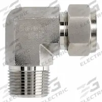 BRENNAN INDUSTRIES Compression Fitting Elbow: 1/2 in OD x 1/2 in Pipe Fitting Size, Stainless Steel (MPN NS2501-08-08-SS). Key specifications — Series: NS2501; Compatible Fitting Brands: Parker CPI; Brand: BRENNAN INDUSTRIES.