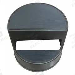 APPROVED VENDOR Step Stool: 9.5 in Overall Ht, 350 lb Load Cap, 2 Steps, Plastic, Wt-Actuated (MPN 5M656). Key specifications — Product Type: Step Stool; Stacking: Not Stackable; Brand: APPROVED VENDOR; Color: Black; Feet Material: Plastic; Feet Type: Slip-Resistant; Folding: Not Foldable; Includes Handrails: Handrails Not Included.
