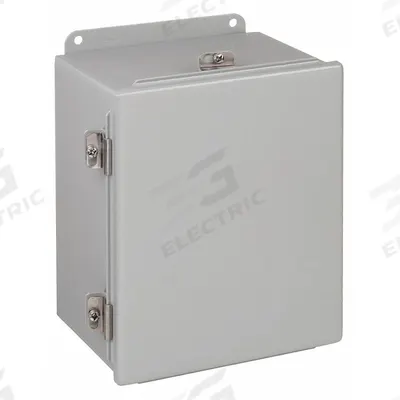 HOFFMAN Enclosure: Steel, 10 in x 8 in x 6 in, NEMA 12/13/4, Solid Cover - Steel Washdown Enclosures