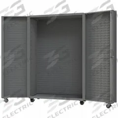 DURHAM MFG Heavy Duty Mobile Cabinet: 48 1/4 in x 26 in x 76 1/4 in, 0 Shelves, 0 Bins, Deep Box (MPN DCM48-BDLP-95). Key specifications — Brand: DURHAM MFG.
