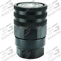 PARKER Hydraulic Quick Connect Hose Coupling: 1 in Coupling Size, Steel, 1.89 lpm Max. Flow Rate (MPN FET-1001-20FP). Key specifications — Body Material: Steel; Thread Size: 1-1/4"-11-1/2; Seal Material: Nitrile; Brand: PARKER.