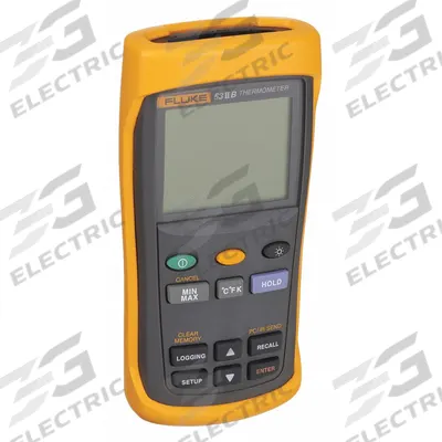 FLUKE Thermocouple Thermometer: -418°F to 1999°F, ±0.05%+ 0.3°C Accuracy, 2 Channels - Thermocouple Meters with Cabled Data Output
