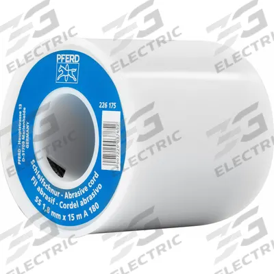 PFERD Abrasive Cord: 1.8 mm x 15 m, Aluminum Oxide