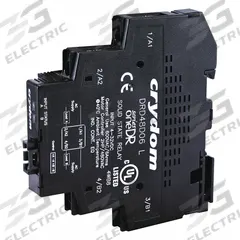 CRYDOM Dual Solid State Relay: DIN-Rail Mounted, 24 to 280V AC Output, Heat Sink Integral, SCR (MPN DRD24D06). Key specifications — Brand: CRYDOM.