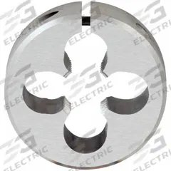 OSG Pipe and Conduit Thread Die: 1/4"-18 NPT, 1 1/2" OD, Round, Adjustable, High Speed Steel (MPN 2734200)