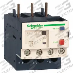 SCHNEIDER IEC Overload Relay: Thermal Protection, 3 Poles, 1NO/1NC, TeSys Deca (25 to 38 Amp Models) (MPN LR3D22). Key specifications — Brand: SCHNEIDER; Auxiliary Contact Form: 1NO/1NC; Compatible Contactor Series: TeSys Deca; Terminal Connection Type: Screw Clamp Terminals; Maximum Voltage Rating: 690V AC; Phase Loss Sensitivity: No; Thermal Units Required: None (Relay Includes Integrated Bimetallic Elements); Compatible Contactors: TeSys Deca (25 to 38 Amp Models).